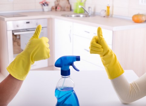 Deep carpet cleaning equipment being used in a London apartment