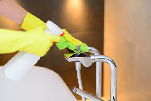 Deep cleaning service for a London property bathroom