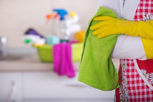 Office cleaning checklist and tools for a London workplace