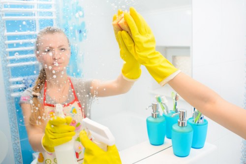 Use of PPE by Flat Cleaners London team