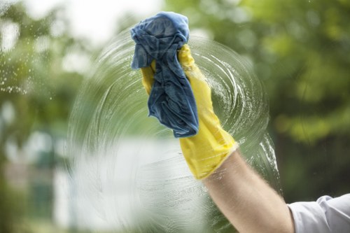 Cleaning equipment used for commercial facade maintenance