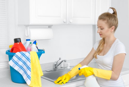 Regular home cleaning service in a London apartment